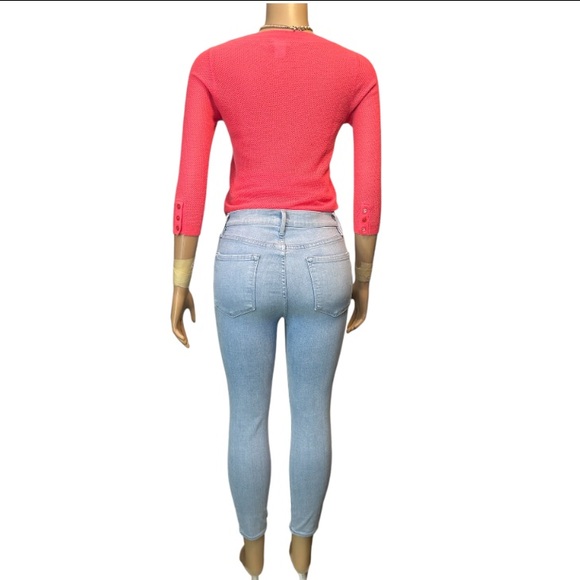 Frame Denim Ali High Rise Cigarette in Blue Opus Cropped Skinny size 28 - Picture 15 of 16